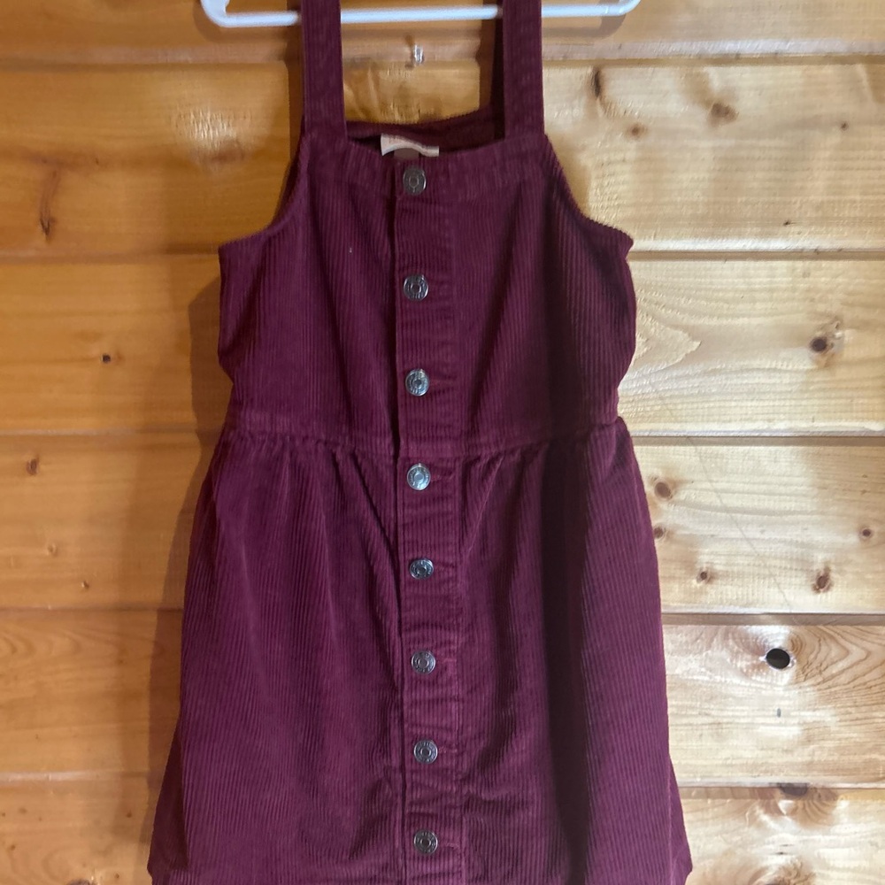 Cat & Jack Maroon Corduroy Dress